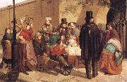 Charles Hunt A Coffee Stall Westminster china oil painting reproduction